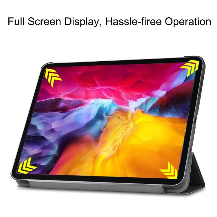 For iPad Pro 11 2022 / 2021 / 2018 Custer Texture Leather Smart Tablet Case(Black) - iPad Pro 11 (2022/2021) Cases by buy2fix | Online Shopping UK | buy2fix