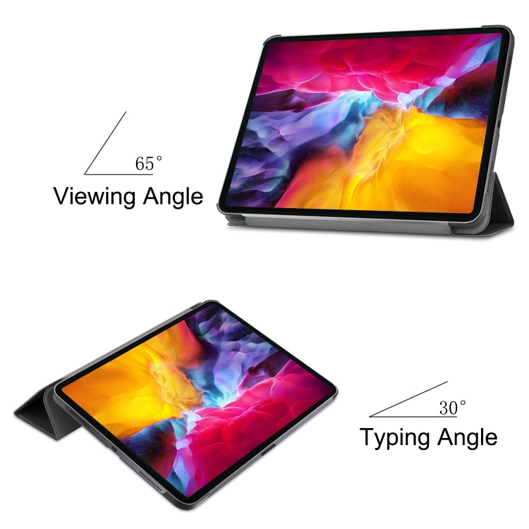 For iPad Pro 11 2022 / 2021 / 2018 Custer Texture Leather Smart Tablet Case(Black) - iPad Pro 11 (2022/2021) Cases by buy2fix | Online Shopping UK | buy2fix