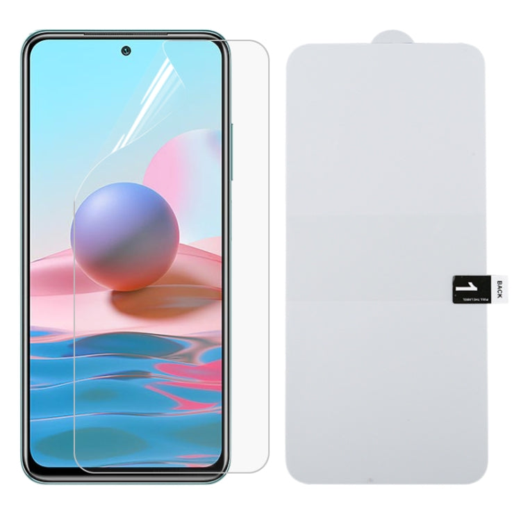 For Xiaomi Redmi Note 10 4G / 5G / Note 10s Full Screen Protector Explosion-proof Hydrogel Film - For Xiaomi by buy2fix | Online Shopping UK | buy2fix
