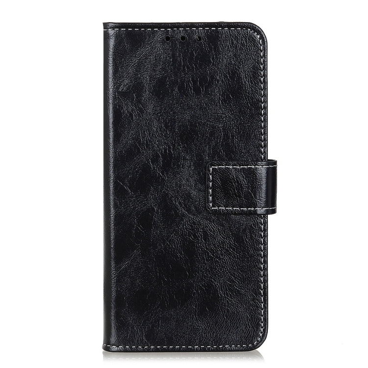 For OPPO A9 (2020) Retro Crazy Horse Texture Horizontal Flip Leather Case with Holder & Card Slots & Photo Frame & Wallet(Black) - OPPO Cases by buy2fix | Online Shopping UK | buy2fix