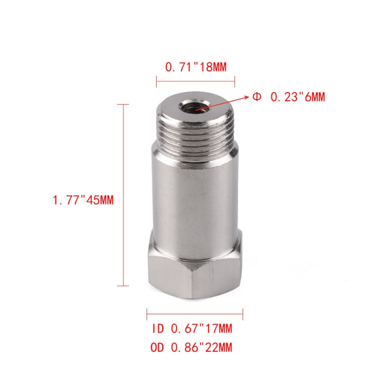 2 PCS Car 45mm Oxygen Sensor Adapter Oxygen Extension Modified Connector M18x1.5 by buy2fix