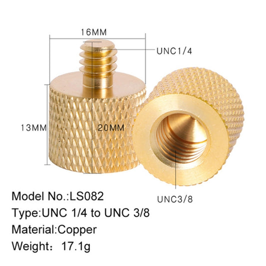 BEXIN LS082 2 PCS 3/8 inch Female Thread to 1/4 inch Male Conversion Screws by BEXIN