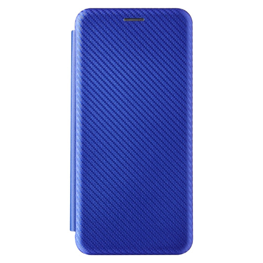 For Motorola Moto E7 Power Carbon Fiber Texture Horizontal Flip TPU + PC + PU Leather Case with Card Slot(Blue) by buy2fix