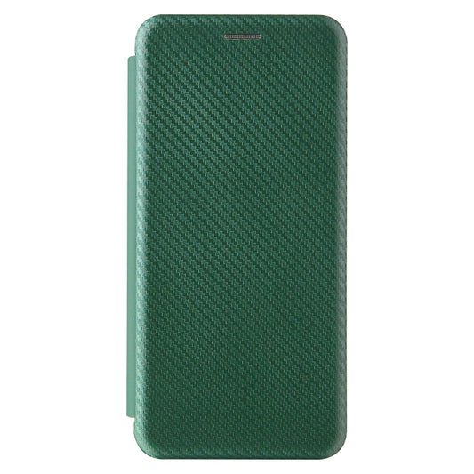 For Motorola Moto E7 Power Carbon Fiber Texture Horizontal Flip TPU + PC + PU Leather Case with Card Slot(Green) by buy2fix