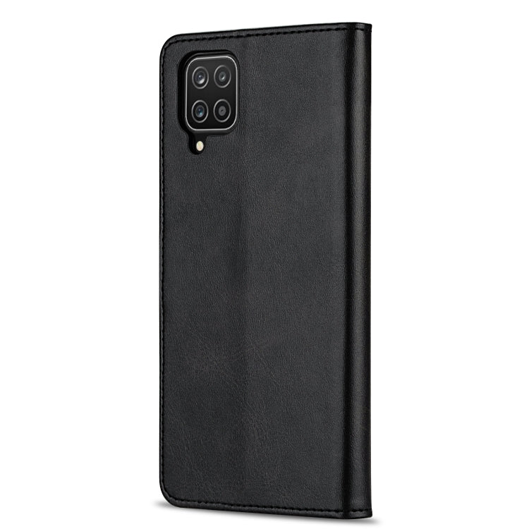 For Samsung Galaxy A12 5G GUSSIM Business Style Horizontal Flip Leather Case with Holder & Card Slots & Wallet(Black) - Galaxy Phone Cases by GUSSIM | Online Shopping UK | buy2fix