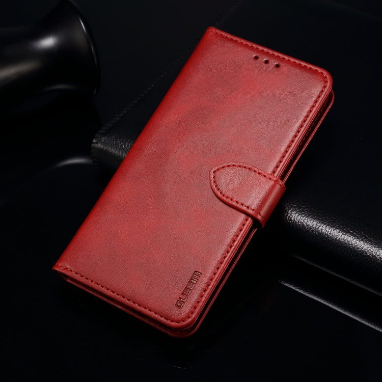 For Samsung Galaxy A52 5G/4G GUSSIM Business Style Horizontal Flip Leather Case with Holder & Card Slots & Wallet(Red) by GUSSIM
