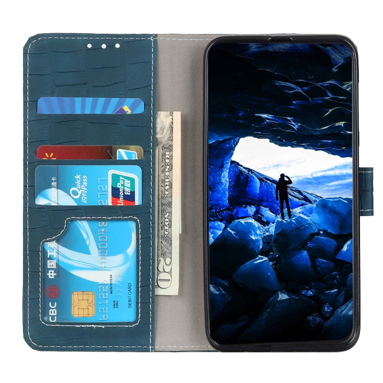 For OPPO A9 (2020) Crocodile Texture Horizontal Flip Leather Case with Holder & Wallet & Card Slots & Photo Frame(Dark Green) - OPPO Cases by buy2fix | Online Shopping UK | buy2fix