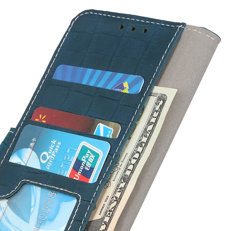 For OPPO A9 (2020) Crocodile Texture Horizontal Flip Leather Case with Holder & Wallet & Card Slots & Photo Frame(Dark Green) - OPPO Cases by buy2fix | Online Shopping UK | buy2fix