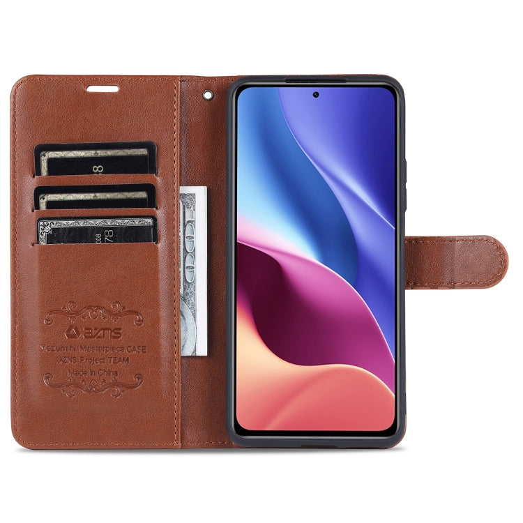 For Xiaomi Poco F3 AZNS Sheepskin Texture Horizontal Flip Leather Case with Holder & Card Slots & Wallet(Black) - Xiaomi Cases by AZNS | Online Shopping UK | buy2fix