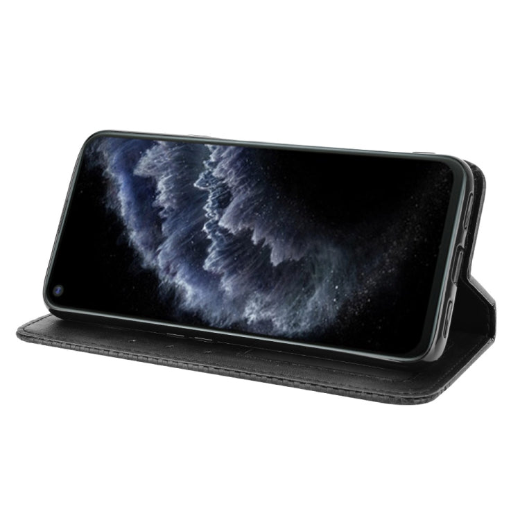 For Cubot C30 Magnetic Buckle Retro Texture Horizontal Flip Leather Case with Holder & Card Slots & Photo Frame(Black) - More Brand by buy2fix | Online Shopping UK | buy2fix