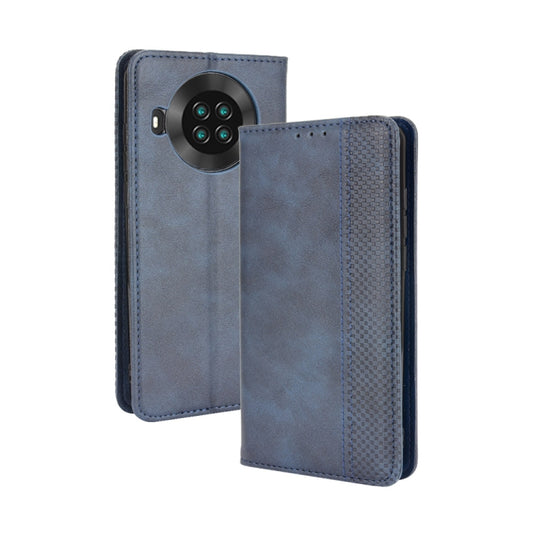 For Cubot Note 20 / Note 20 Pro Magnetic Buckle Retro Texture Horizontal Flip Leather Case with Holder & Card Slots & Photo Frame(Blue) - More Brand by buy2fix | Online Shopping UK | buy2fix