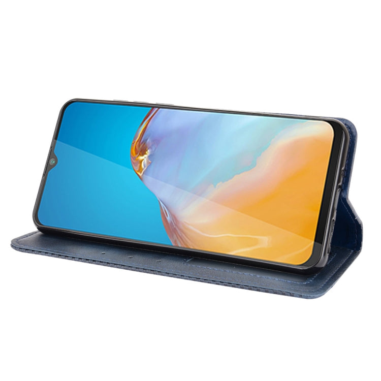 For Cubot Note 20 / Note 20 Pro Magnetic Buckle Retro Texture Horizontal Flip Leather Case with Holder & Card Slots & Photo Frame(Blue) - More Brand by buy2fix | Online Shopping UK | buy2fix