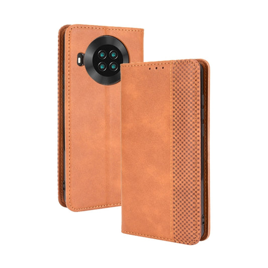 For Cubot Note 20 / Note 20 Pro Magnetic Buckle Retro Texture Horizontal Flip Leather Case with Holder & Card Slots & Photo Frame(Brown) - More Brand by buy2fix | Online Shopping UK | buy2fix