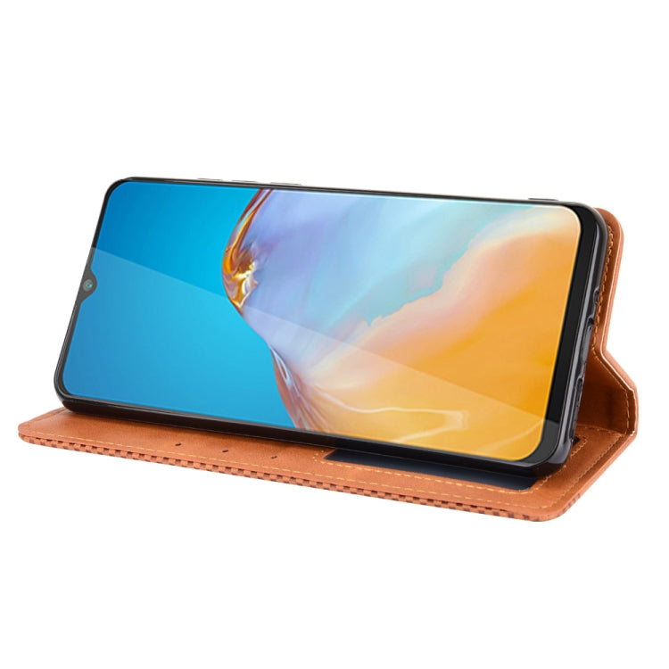 For Cubot Note 20 / Note 20 Pro Magnetic Buckle Retro Texture Horizontal Flip Leather Case with Holder & Card Slots & Photo Frame(Brown) - More Brand by buy2fix | Online Shopping UK | buy2fix