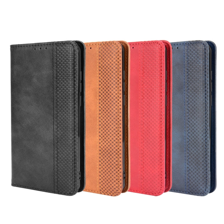 For Cubot Note 20 / Note 20 Pro Magnetic Buckle Retro Texture Horizontal Flip Leather Case with Holder & Card Slots & Photo Frame(Brown) - More Brand by buy2fix | Online Shopping UK | buy2fix