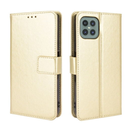 For Cubot C30 Retro Crazy Horse Texture Horizontal Flip Leather Case with Holder & Card Slots & Lanyard(Gold) - More Brand by buy2fix | Online Shopping UK | buy2fix