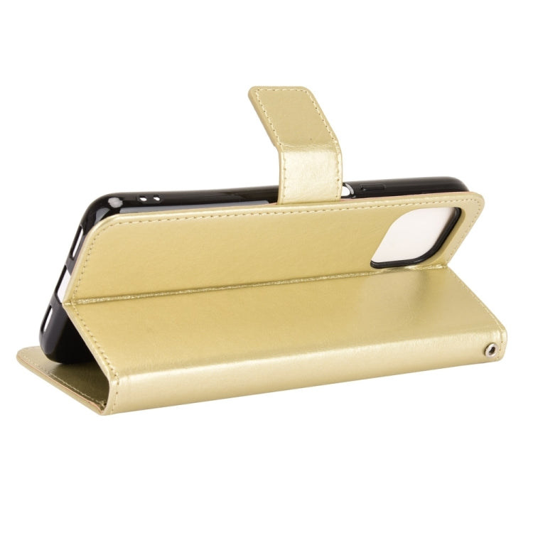 For Cubot C30 Retro Crazy Horse Texture Horizontal Flip Leather Case with Holder & Card Slots & Lanyard(Gold) - More Brand by buy2fix | Online Shopping UK | buy2fix