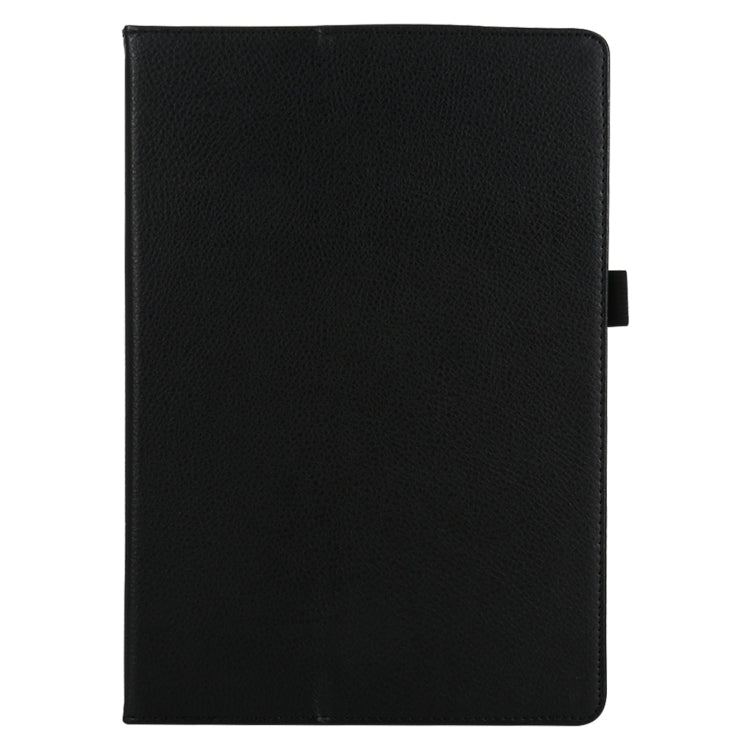 For Lenovo Tab 4 10 Plus (TB-X704) / Tab 4 10 (TB-X304) Litchi Texture Solid Color Horizontal Flip Leather Case with Holder & Pen Slot(Black) - Lenovo by buy2fix | Online Shopping UK | buy2fix