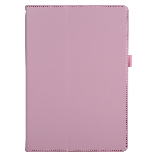 For Lenovo Tab 4 10 Plus (TB-X704) / Tab 4 10 (TB-X304) Litchi Texture Solid Color Horizontal Flip Leather Case with Holder & Pen Slot(Pink) by buy2fix