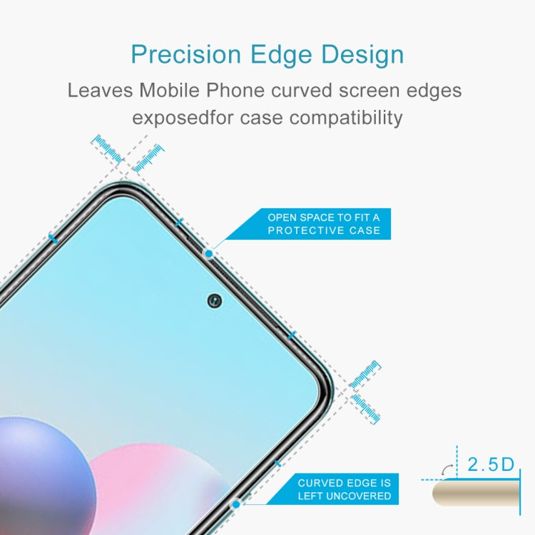 For Xiaomi Redmi Note 10 / Note 11 4G Global 6.43 inch/ Note 10 Global 6.43 inch / Poco M4 Pro 4G 50pcs 0.26mm 9H 2.5D Tempered Glass Film - by buy2fix | Online Shopping UK | buy2fix