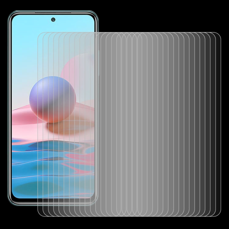 For Xiaomi Redmi Note 10 / Note 11 4G Global 6.43 inch/ Note 10 Global 6.43 inch / Poco M4 Pro 4G 50pcs 0.26mm 9H 2.5D Tempered Glass Film - by buy2fix | Online Shopping UK | buy2fix