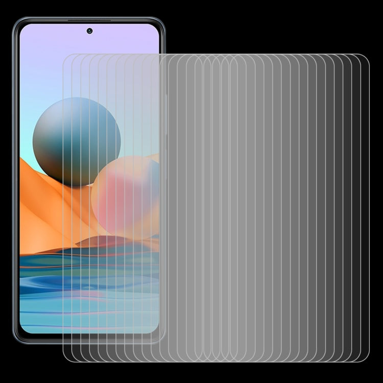 For Xiaomi Redmi Note 10 Pro / 10 Pro Max 50 PCS 0.26mm 9H 2.5D Tempered Glass Film by buy2fix