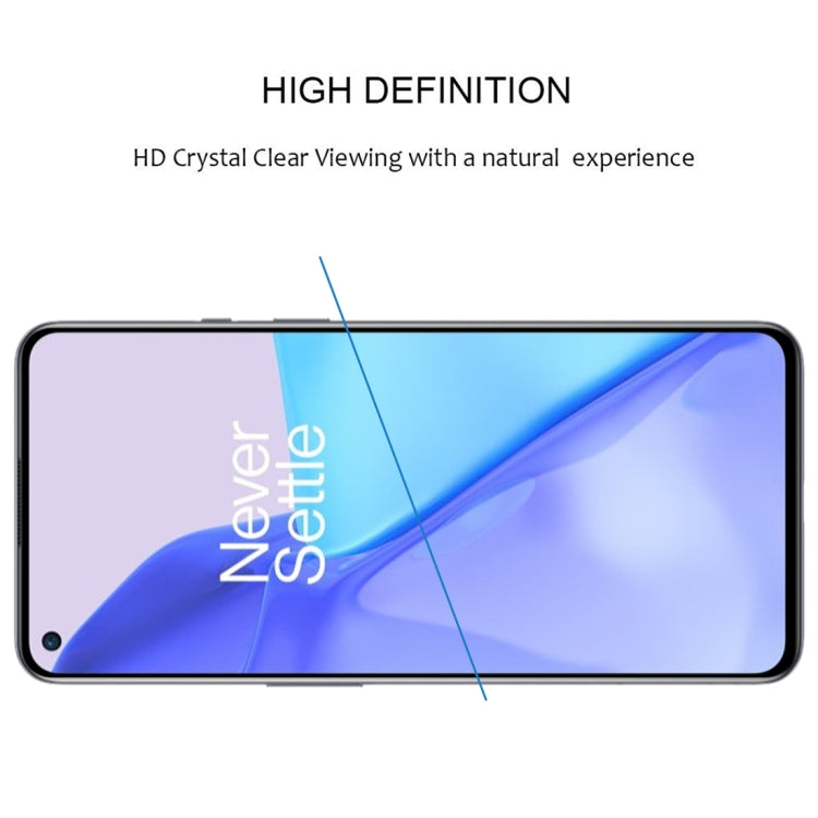 For OnePlus 9 / 9R Full Glue Full Cover Screen Protector Tempered Glass Film - OnePlus Tempered Glass by buy2fix | Online Shopping UK | buy2fix