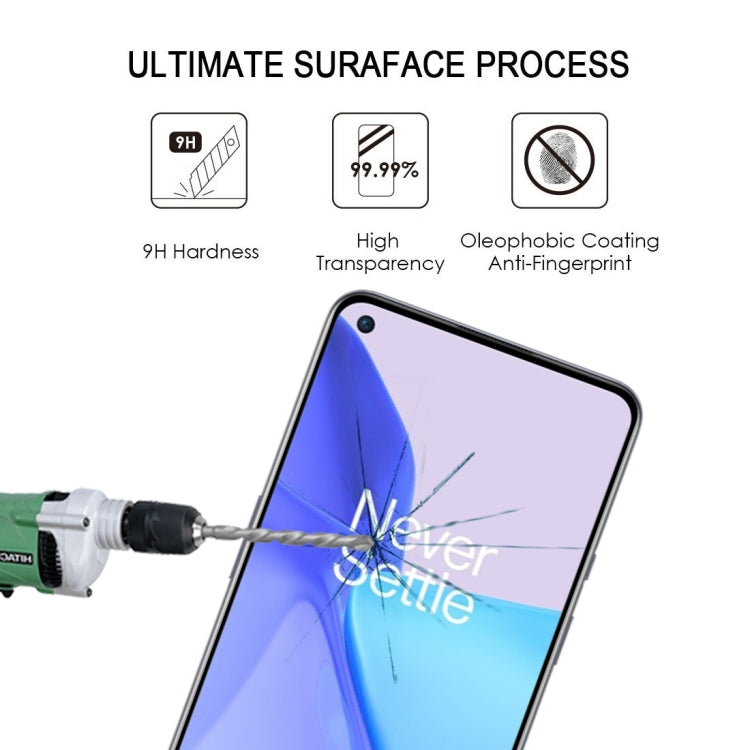 For OnePlus 9 / 9R Full Glue Full Cover Screen Protector Tempered Glass Film - OnePlus Tempered Glass by buy2fix | Online Shopping UK | buy2fix