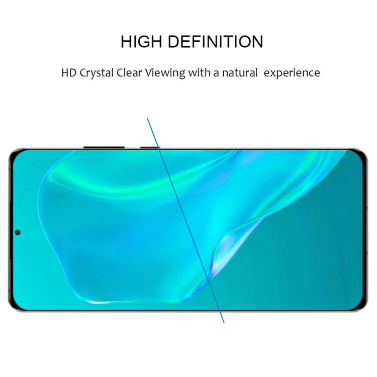 For Huawei P50 Pro 25 PCS 3D Curved Edge Full Screen Tempered Glass Film(Black) - Huawei Tempered Glass by buy2fix | Online Shopping UK | buy2fix