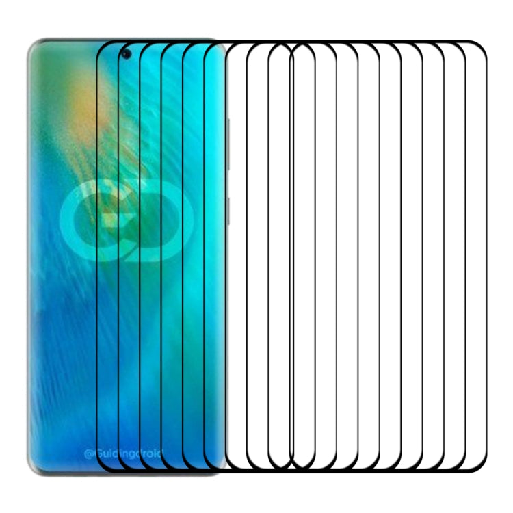 For Huawei P50 Pro+ 25 PCS 3D Curved Edge Full Screen Tempered Glass Film(Black) - Huawei Tempered Glass by buy2fix | Online Shopping UK | buy2fix