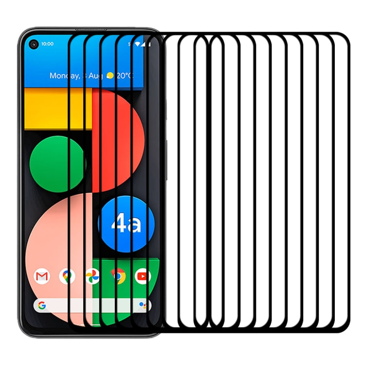 For Google Pixel 4a 5G 25 PCS Full Glue Full Screen Tempered Glass Film by buy2fix