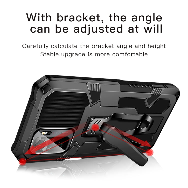 For OPPO Realme C21 / C20 Armor Warrior Shockproof PC + TPU Protective Case(Coffee) - Realme Cases by buy2fix | Online Shopping UK | buy2fix