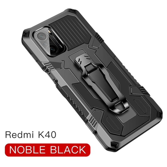 For Xiaomi Poco F3 Armor Warrior Shockproof PC + TPU Protective Case(Black) by buy2fix