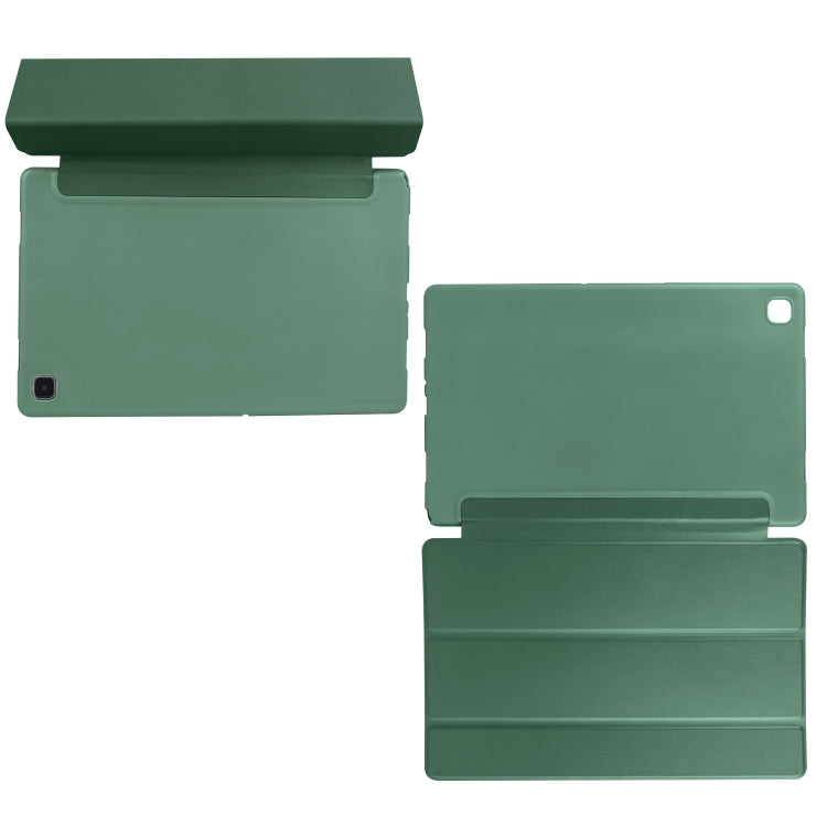 For Samsung Galaxy A7 10.4 (2020) T500 3-folding Horizontal Flip Honeycomb TPU Shockproof + PU Leather Case with Holder(Green) - Other Galaxy Tab PC by buy2fix | Online Shopping UK | buy2fix