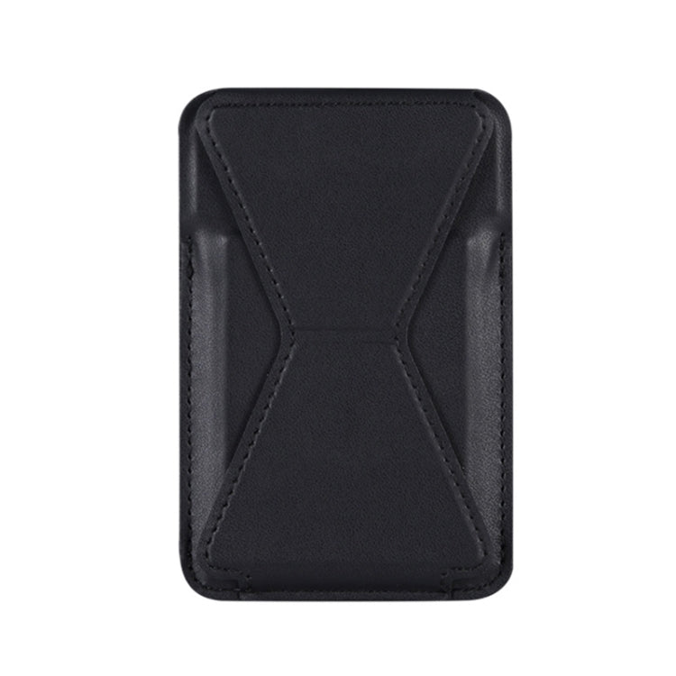 Magsafing Magnetic Folding Stand Leather Wallet Snap-On Card Holder Case Bag for iPhone 12 mini, iPhone 12, iPhone 12 Pro, iPhone 12 Pro Max(Black) - iPhone 12 Pro Max Cases by buy2fix | Online Shopping UK | buy2fix