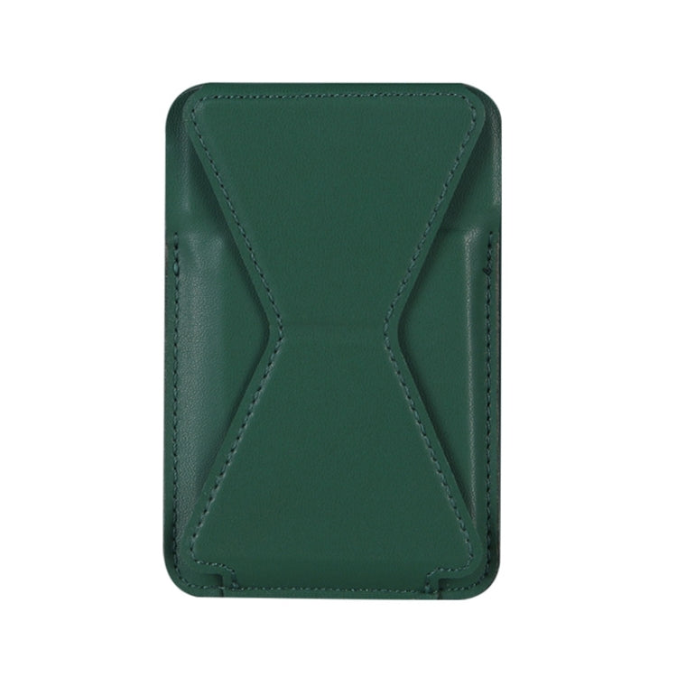 Magsafing Magnetic Folding Stand Leather Wallet Snap-On Card Holder Case Bag for iPhone 12 mini, iPhone 12, iPhone 12 Pro, iPhone 12 Pro Max(Green) - iPhone 12 Pro Max Cases by buy2fix | Online Shopping UK | buy2fix