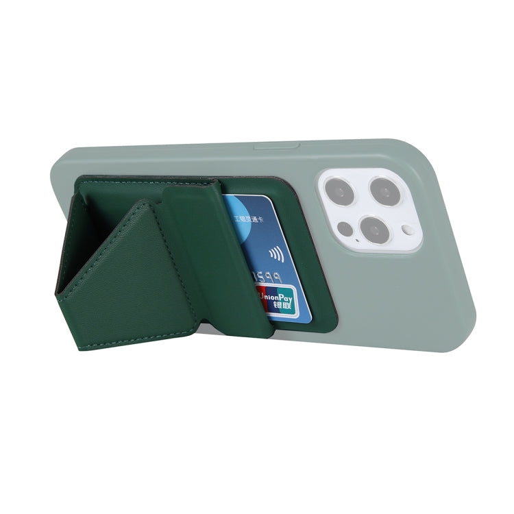 Magsafing Magnetic Folding Stand Leather Wallet Snap-On Card Holder Case Bag for iPhone 12 mini, iPhone 12, iPhone 12 Pro, iPhone 12 Pro Max(Green) - iPhone 12 Pro Max Cases by buy2fix | Online Shopping UK | buy2fix