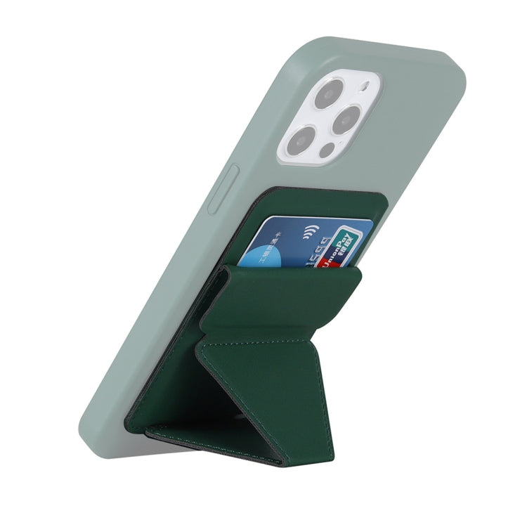 Magsafing Magnetic Folding Stand Leather Wallet Snap-On Card Holder Case Bag for iPhone 12 mini, iPhone 12, iPhone 12 Pro, iPhone 12 Pro Max(Green) - iPhone 12 Pro Max Cases by buy2fix | Online Shopping UK | buy2fix