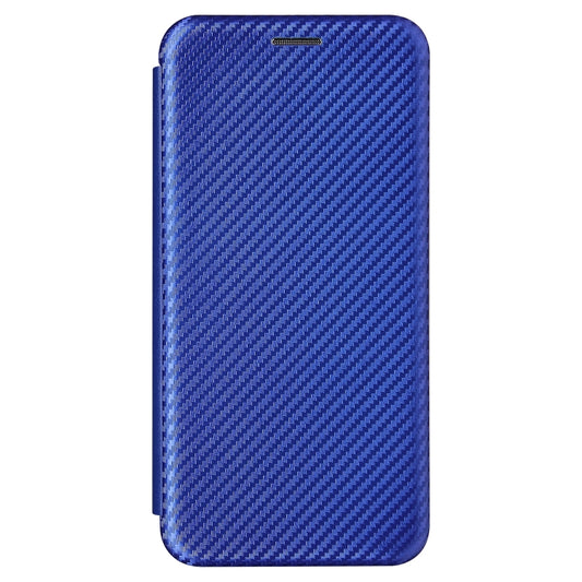 For Samsung Galaxy Xcover 5 Carbon Fiber Texture Horizontal Flip TPU + PC + PU Leather Case with Card Slot(Blue) by buy2fix
