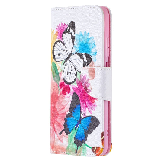 For Xiaomi Redmi Note 10 4G/Note 10s Colored Drawing Pattern Horizontal Flip Leather Case with Holder & Card Slots & Wallet(Butterflies) by buy2fix