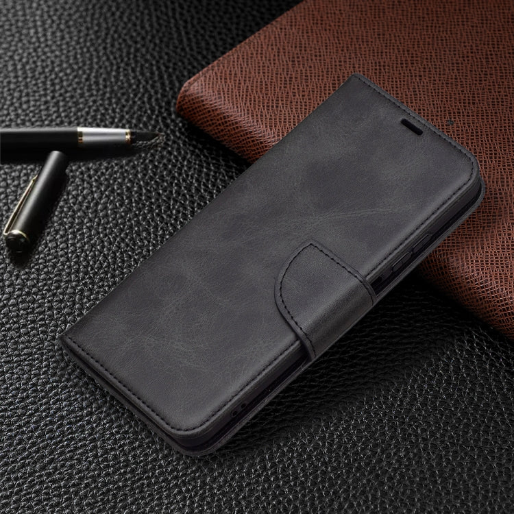 For Xiaomi Redmi Note 10 4G / Note 10S Retro Lambskin Texture Pure Color Horizontal Flip PU Leather Case with Holder & Card Slots & Wallet & Lanyard(Black) - Xiaomi Cases by buy2fix | Online Shopping UK | buy2fix