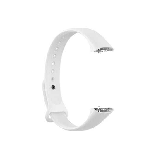 For Samsung Galaxy Fit SM-R370 Silicone Glossy Nail Button Watch Band(White) by buy2fix