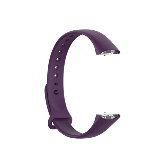 For Samsung Galaxy Fit SM-R370 Silicone Glossy Nail Button Watch Band(Dark Purple) by buy2fix