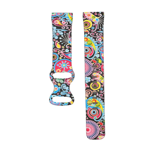 For Fitbit Versa 3 Printing Watch Band, Size:L(E) by buy2fix