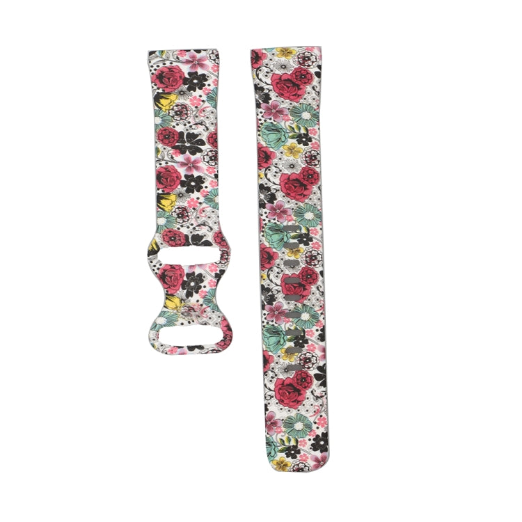 For Fitbit Versa 3 Printing Watch Band, Size:L(J) - Watch Bands by buy2fix | Online Shopping UK | buy2fix