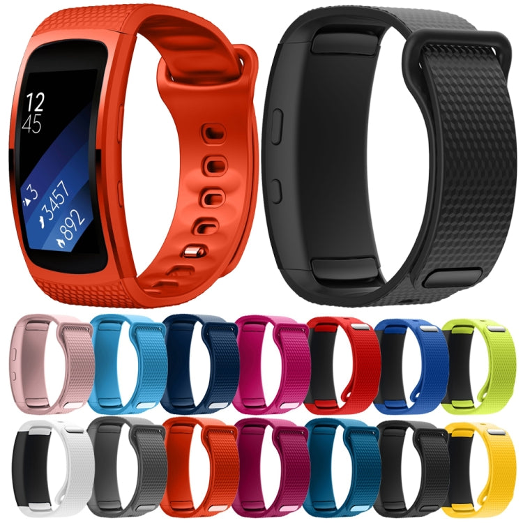 For Samsung Gear Fit2 Pro Silicone Watch Band, Size:L(Red) - Watch Bands by buy2fix | Online Shopping UK | buy2fix