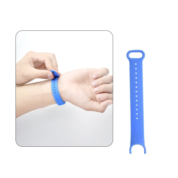 For Xiaomi Mi Band 6 (CA8856) Solid Color Silicone Watch Band(Dark Purple) - Watch Bands by buy2fix | Online Shopping UK | buy2fix