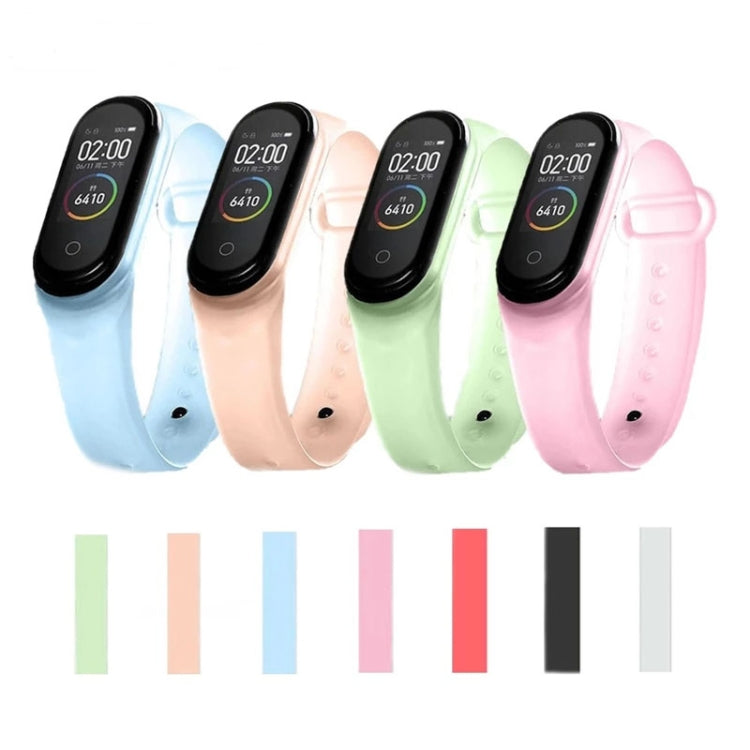 For Xiaomi Mi Band 6 (CA8856) Silicone Translucent Watch Band(Blue) - Watch Bands by buy2fix | Online Shopping UK | buy2fix