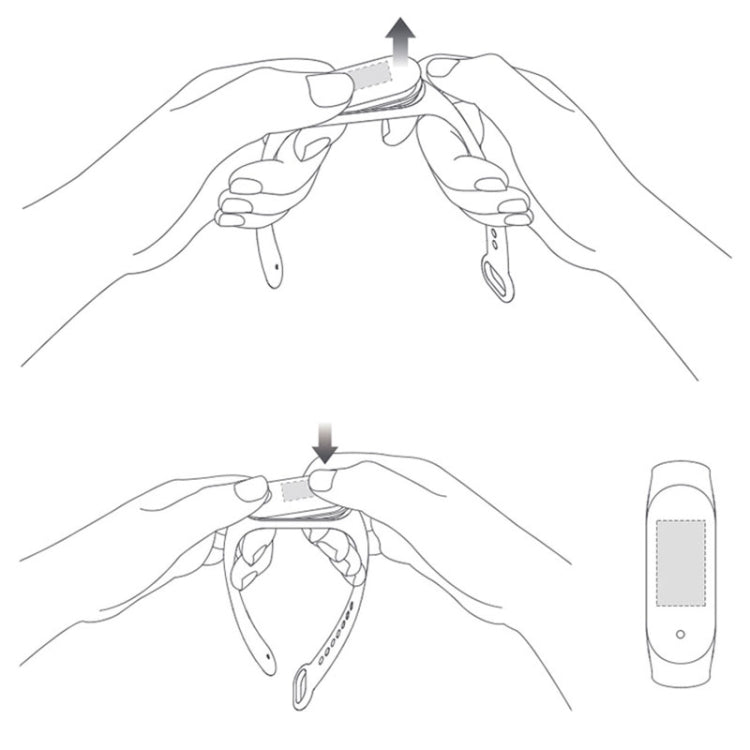 For Xiaomi Mi Band 6 (CA8856) Silicone Translucent Watch Band(White) by buy2fix