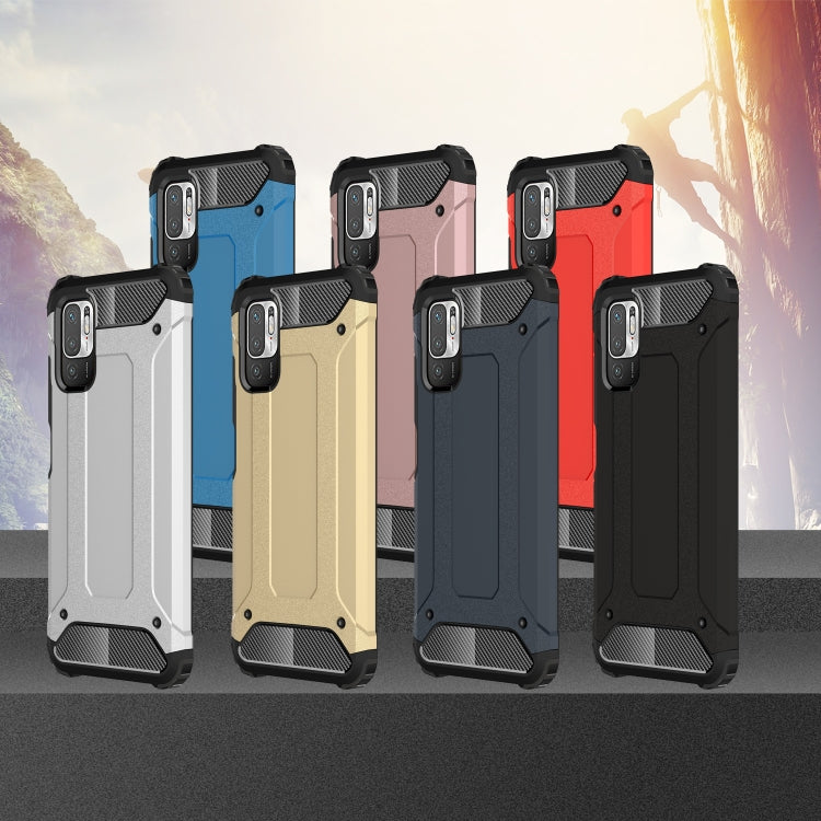 For Xiaomi Redmi Note 10 5G Magic Armor TPU + PC Combination Case(Silver) - Xiaomi Cases by buy2fix | Online Shopping UK | buy2fix